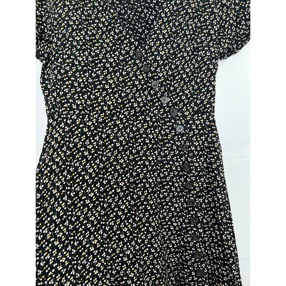 Madewell Women's 4 Button-Wrap Dress Playground Posies Boho Floral Ditsy Print - Picture 5 of 11